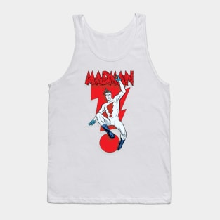 MADMAN Bolt Leap with Shadow on white Tank Top